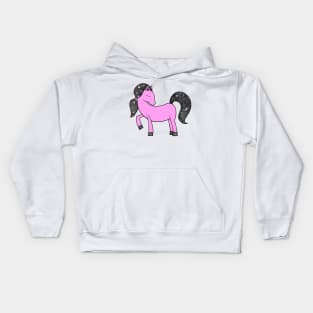 Pink Ponytail Kids Hoodie